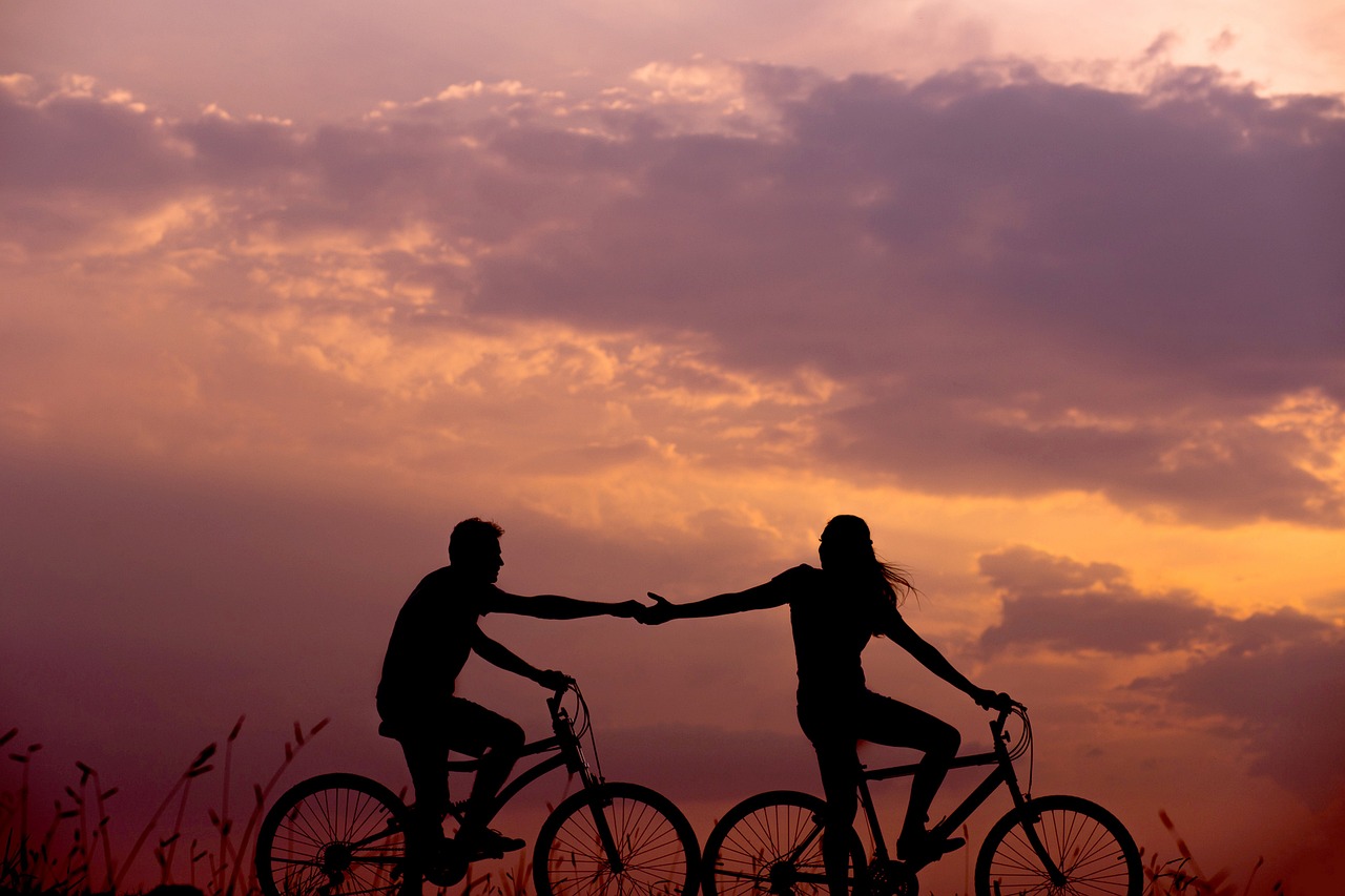 bicycles, couple, silhouettes-1867046.jpg